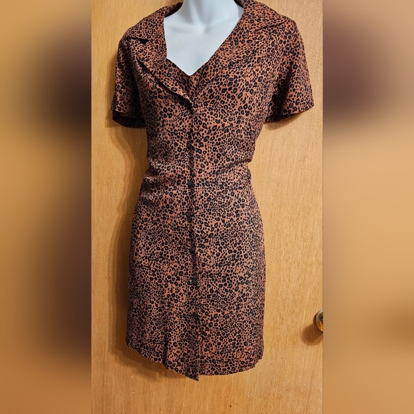 Nwt GB Two Piece Leopard Print Dress - Picture 2 of 7